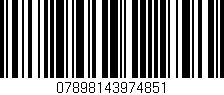 Código de barras (EAN, GTIN, SKU, ISBN): '07898143974851'