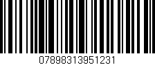 Código de barras (EAN, GTIN, SKU, ISBN): '07898313951231'
