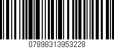 Código de barras (EAN, GTIN, SKU, ISBN): '07898313953228'