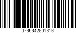 Código de barras (EAN, GTIN, SKU, ISBN): '0789842891616'