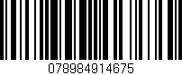 Código de barras (EAN, GTIN, SKU, ISBN): '078984914675'
