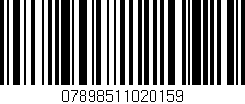 Código de barras (EAN, GTIN, SKU, ISBN): '07898511020159'