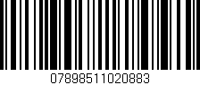 Código de barras (EAN, GTIN, SKU, ISBN): '07898511020883'