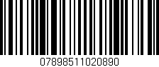 Código de barras (EAN, GTIN, SKU, ISBN): '07898511020890'