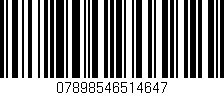 Código de barras (EAN, GTIN, SKU, ISBN): '07898546514647'