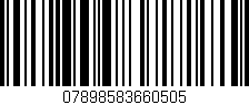 Código de barras (EAN, GTIN, SKU, ISBN): '07898583660505'