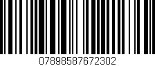 Código de barras (EAN, GTIN, SKU, ISBN): '07898587672302'