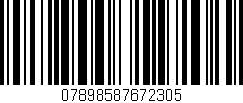 Código de barras (EAN, GTIN, SKU, ISBN): '07898587672305'