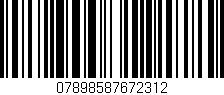 Código de barras (EAN, GTIN, SKU, ISBN): '07898587672312'