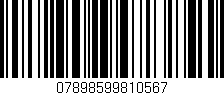 Código de barras (EAN, GTIN, SKU, ISBN): '07898599810567'