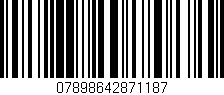Código de barras (EAN, GTIN, SKU, ISBN): '07898642871187'