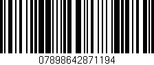 Código de barras (EAN, GTIN, SKU, ISBN): '07898642871194'