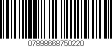 Código de barras (EAN, GTIN, SKU, ISBN): '07898668750220'