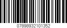 Código de barras (EAN, GTIN, SKU, ISBN): '07898932101352'