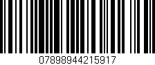 Código de barras (EAN, GTIN, SKU, ISBN): '07898944215917'