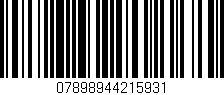 Código de barras (EAN, GTIN, SKU, ISBN): '07898944215931'