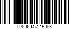 Código de barras (EAN, GTIN, SKU, ISBN): '07898944215986'