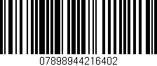 Código de barras (EAN, GTIN, SKU, ISBN): '07898944216402'