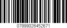 Código de barras (EAN, GTIN, SKU, ISBN): '07899026452671'