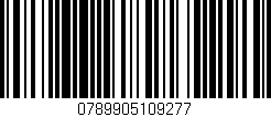 Código de barras (EAN, GTIN, SKU, ISBN): '0789905109277'