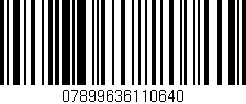 Código de barras (EAN, GTIN, SKU, ISBN): '07899636110640'