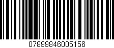 Código de barras (EAN, GTIN, SKU, ISBN): '07899846005156'