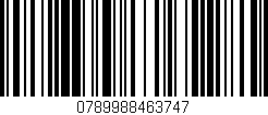 Código de barras (EAN, GTIN, SKU, ISBN): '0789988463747'