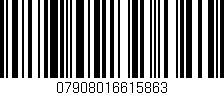 Código de barras (EAN, GTIN, SKU, ISBN): '07908016615863'