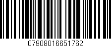 Código de barras (EAN, GTIN, SKU, ISBN): '07908016651762'