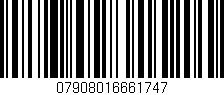 Código de barras (EAN, GTIN, SKU, ISBN): '07908016661747'