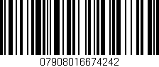 Código de barras (EAN, GTIN, SKU, ISBN): '07908016674242'
