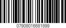 Código de barras (EAN, GTIN, SKU, ISBN): '07908016681899'
