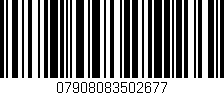 Código de barras (EAN, GTIN, SKU, ISBN): '07908083502677'