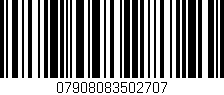 Código de barras (EAN, GTIN, SKU, ISBN): '07908083502707'