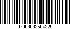 Código de barras (EAN, GTIN, SKU, ISBN): '07908083504329'