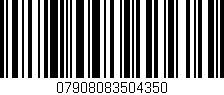 Código de barras (EAN, GTIN, SKU, ISBN): '07908083504350'