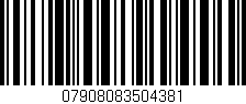 Código de barras (EAN, GTIN, SKU, ISBN): '07908083504381'
