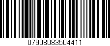 Código de barras (EAN, GTIN, SKU, ISBN): '07908083504411'