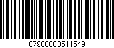Código de barras (EAN, GTIN, SKU, ISBN): '07908083511549'