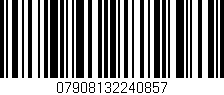 Código de barras (EAN, GTIN, SKU, ISBN): '07908132240857'