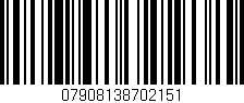 Código de barras (EAN, GTIN, SKU, ISBN): '07908138702151'