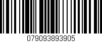 Código de barras (EAN, GTIN, SKU, ISBN): '079093893905'