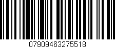 Código de barras (EAN, GTIN, SKU, ISBN): '07909463275518'