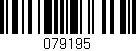 Código de barras (EAN, GTIN, SKU, ISBN): '079195'