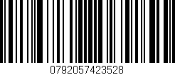 Código de barras (EAN, GTIN, SKU, ISBN): '0792057423528'