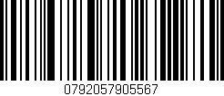 Código de barras (EAN, GTIN, SKU, ISBN): '0792057905567'