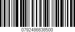 Código de barras (EAN, GTIN, SKU, ISBN): '0792486638500'