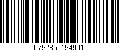 Código de barras (EAN, GTIN, SKU, ISBN): '0792850194991'