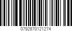 Código de barras (EAN, GTIN, SKU, ISBN): '0792870121274'