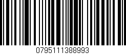 Código de barras (EAN, GTIN, SKU, ISBN): '0795111388993'